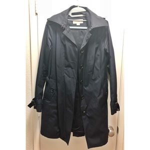 Michael Cors navy blue rain coat